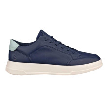 (7 UK, Navy) Ecco Womens/Ladies Move Leather Court Shoes