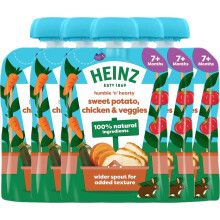 Heinz Baby Food Sweet Potato, Chicken and Veggies Pouch 5x130g