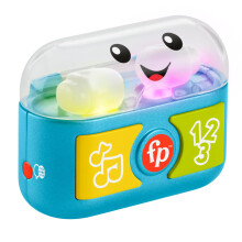 Fisher-Price Laugh & Learn Baby & Toddler Toy Play Along Ear Buds with Music & Lights for Ages 6+ M