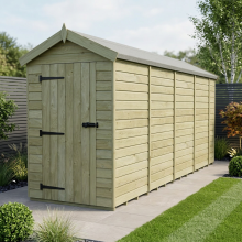 4 x 18 Apex Shed Tanalised (Single Door, No Windows)