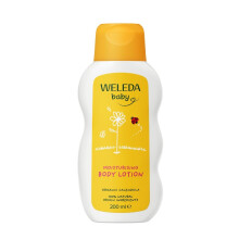 Weleda Baby Body Lotion, Calendula Moisturiser, Moisturising Cream for Baby, Delicate Skin, Dermato