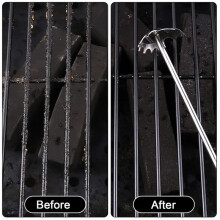 Grill Scraper Stainless Steel Bristle-Free Griddle Scraper Outdoor Barbecue Tools Barbecue Grill Cleaner BBQ Grill