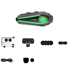 S7 Pro Motorhelm Intercom Headset IP67 Waterdicht Geluidsonderdrukkend Muziek Delen de Hele Dag Batterijlevensduur