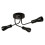 Industrial Semi Flush Mount Ceiling 3 Light with Adjustable Metal Branched Vintage Ceiling Light E27 Holder Without Bulb 1