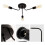 Industrial Semi Flush Mount Ceiling 3 Light with Adjustable Metal Branched Vintage Ceiling Light E27 Holder Without Bulb 8