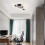 Industrial Semi Flush Mount Ceiling 3 Light with Adjustable Metal Branched Vintage Ceiling Light E27 Holder Without Bulb 5