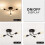 Industrial Semi Flush Mount Ceiling 3 Light with Adjustable Metal Branched Vintage Ceiling Light E27 Holder Without Bulb 7