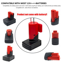Adapter Konwertera M12 do Zewnętrznego Zasilania Akumulatora Litowo-Jonowego dla  12V DIY Uchwyt na Koła Robota