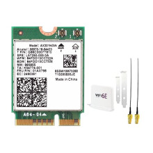 Wi-Fi 6 AX201NGW WiFi-Kaart met WiFi 6E Magnetische Antenne, 2974 Mbps, 2,4 GHz/5 GHz BT5.2 Draadloze Netwerkkaartadapter