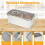 Large Bread Container:  Recording Bread Storage Container with Lid, Stainless Steel Bread Box, Airtight Bread Box 6