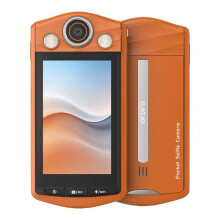 ORDRO VS3 4K Selfie Camera with 360 Flip, 64MP, WiFi 6 Speed & Remote,Auto Focus Digital Photography for Beginner Orange