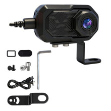 2K Full HD Motorcycle Dash Cam Built-in WiFi IP66 Waterproof Shockproof Professional Riding Recorder with 64G Card