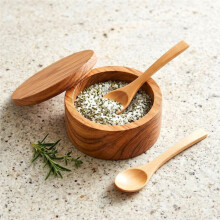 100Pcs Small Wooden Spoons 5.1x1.2in Round Stirring Scoops for Coffee, Tea, Tasting,DIY Crafts,Parties,Home Kitchen