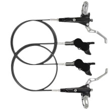 For TTPRO XTA 4-Piston MTB Hydraulic Disc Brake Set, CNC Machined, Front & Rear Brake Hoses: 800mm(Front)/1450mm(Rear)