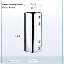 Marine Pipe Connector Straight Type Marine Pipe Connector 2 Way Circular Pipe Connection Joint for Boat Yacht Parts 32MM