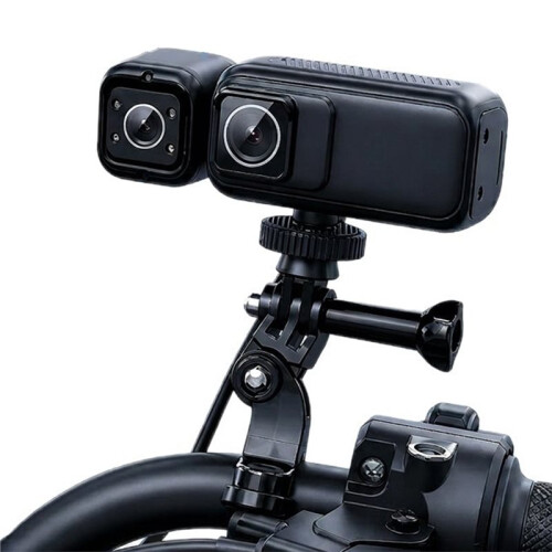 360Rotatable Rear Lens 4K Motorcycle Dash Cam IP68 Waterproof WiFi Loop Recorder
