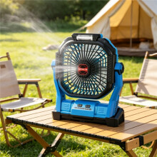 Rechargeable Camping Fan with 4 Wind Speeds Hanging Ceiling Fan with Lights Camping Fan Multifunctional Hanging Fans