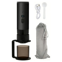 Máquina de Café de una Sola Porción 3 en 1, Máquina de Café Portátil Inalámbrica con Presión de Vacío, Cafetera de Vacío para Viajar A