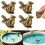 4 Pcs  Bird Shape Copper Bath Disk Ornaments Copper Bird Bath Purification Disks Birdbath Cleaner 2