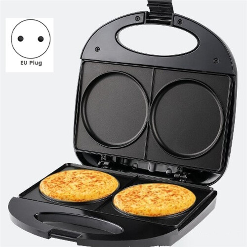 Household Waffle Machine, Round Cake Pancake Machine, Non-Stick Coating, Uniform Heating  Both Sides EU Plug 2