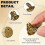 4 Pcs  Bird Shape Copper Bath Disk Ornaments Copper Bird Bath Purification Disks Birdbath Cleaner 3