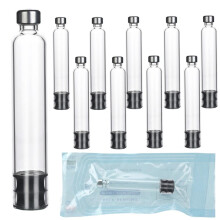 3ml Pen Cartridges for Peptide Pen and V1 V2 Pens, 10 Pack 3cc Empty Glass Cartridge with Long Stopper