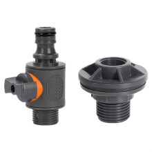 3/4 Water Tank Straight Valve Nipple Quick Stop Connector 3/4 Water Adapter Water Tank Adapter with Valve