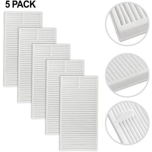 Vacuum Filter for  E20 Evo  Robot Vacuum Cleaner Accessories High Efficiency Filtration System 5 Pack 2