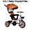 Toddler Trike Stroller with Sun Canopy Grey 1