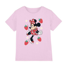 (3-4 Years, Pink) Disney Childrens/Kids Minnie Mouse Strawberry T-Shirt
