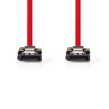 SATA-kabel | 1,5 Gbps | SATA 7-polige Hona | SATA 7-polige Hona | Vernikkeld | 0,50 m | Plat | PVC | Rod | Lada