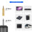 2X UHF Portable Wireless Headset/ Lavalier Lapel Microphone with Bodypack Transmitter and Receiver 1/4 Inch Output 7