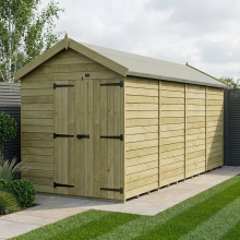 6 x 16 Apex Shed Tanalised (Double Door, No Windows)