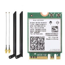 Tarjeta Inalámbrica Tri Band WiFi 6E AX210 con Antena de 8 DB, BT5.3, 5 GHz/6 G/2,4 G, 5374 Mbps, 802.11AX