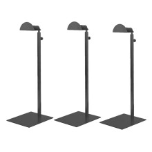 Purse Display Stands, 3 Pack Purse Display Rack Stainless Steel Handbag Display Stand Adjustable Height Black