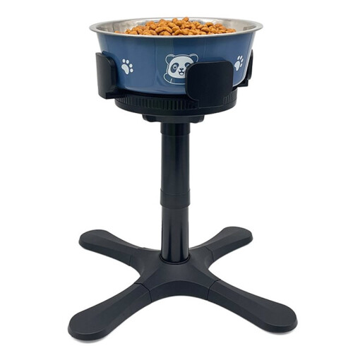 Adjustable Elevated Dog Feeder Stand for All Breeds - Optimal Feeding Height & Angle 2