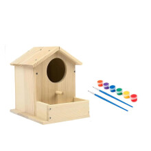 Bird House Kits for Adult, Wooden DIY Birdhouse Kit, Outdoor Woodworking Crafts Freestyle Painting, Arts and Crafts