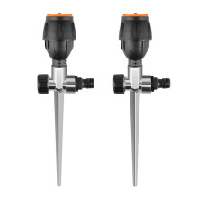 2pack Gear Drive Sprinkler, 360-Degree Automatic Sprinkler for Efficient Lawn Watering