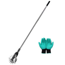 Bordeadora Giratoria con Ruedas, Bordeadora Césped Longitud Ajustable,Herramienta Césped Bordeadora Acero Inoxidable,Herramienta Césped para