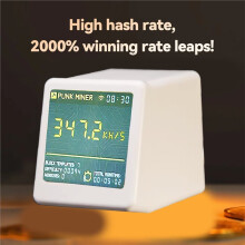 NM TV NMMinerV2 TV 347KH/S Better NerdminerV2 ESP32 BTC SOLO Lottery Miner Desktop Clock Silent Low Power Miner