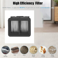 HEPA-Filter-Ersatz für  T60 / T60 Ultra / T60 Membe / T60 Ultra Max Nass- und Trockensauger, 8-Teilig