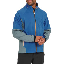 (XL, Indigo/Basalt) Footjoy Mens HydroTour 4-Way Stretch Water Resistant Golf Jacket