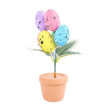 Ovos Coloridos do Dia de PáScoa em Vasos Ovos Salpicados Bonsai Enfeites de Mesa de PáScoa DecoraçãO para Casa 2024 Estilo 4, 1 PeçAs