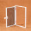 Window Screen with Small Window, Enhanced Wind Resistance, Easy Installation White 2