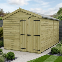 8 x 13 Apex Shed Tanalised (Double Door, No Windows)