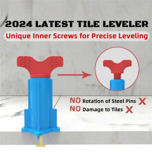 20 Pcs Tile Leveler Spacer Reusable Tools for Wall Floor Tile Adjustment Internal Screw Leveler Tile Tools with T-Pin
