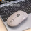 Wireless Computer Mouse with Battery Level Visible Rechargeable 2.4G Portable USB Mouse Silent Click for PC Laptop C 3