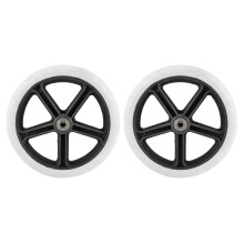 2PCS 200mm (8 inch) Rubber Small Non Marking Wheelchair Wheel Accessories PP Rubber Chair Caster Wheels Roller