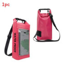 (Rose Red) Waterproof Pvc Water Bag 2l Outdoor Sport Dry Pack For Swimming And Recreation