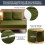 Bedding Set with Fitted Sheet 3-Piece Set Soft 135x200 cm Olive — bedding 135x200, bedding set, microfiber bedding 5